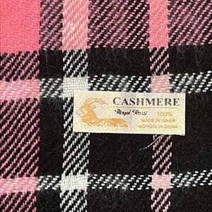 Royal Rossi 100% Cashmere Plaid Scarf